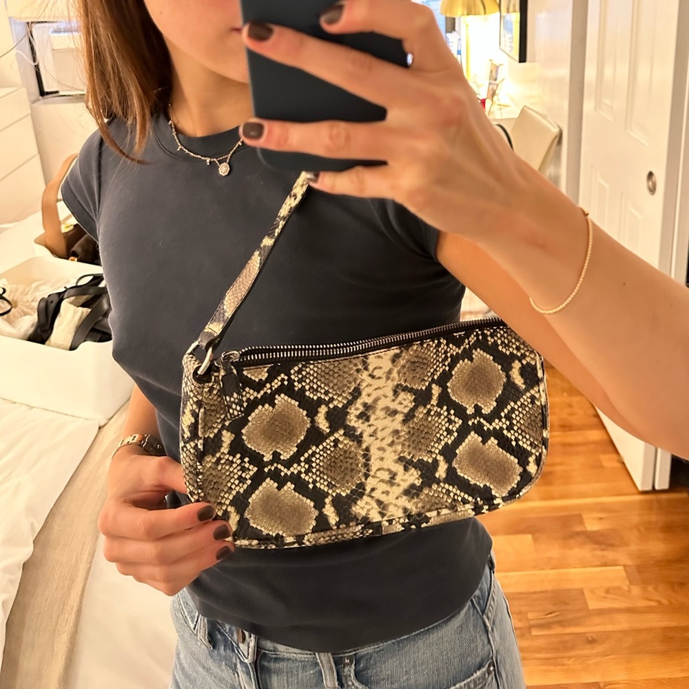 BY FAR Snake Skin Shoulder Bag - Picture 2 of 4